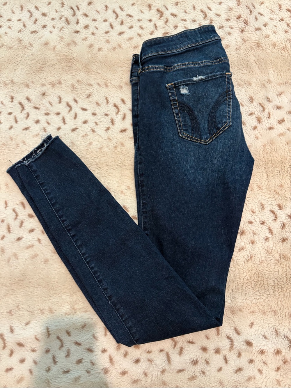 Hollister Low Rise Distressed Skinny Jeans